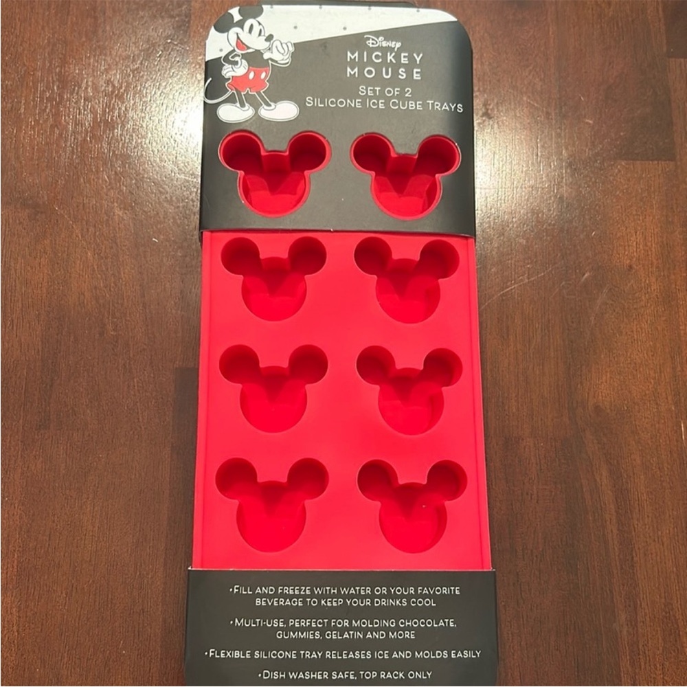 Mickey Mouse Set of 2 Silicone Ice Cube Tray